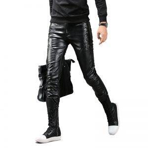 Korean Gothic Punk Fashion Faux Leather Pants PU Sz: 28-36 Gothtopia https://gothtopia.com