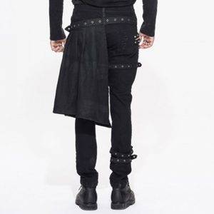 Steampunk DetachableTrousers Gothic Holes Mid Waist Dress Pants PT032 Gothtopia https://gothtopia.com