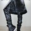 2018 Original Design Fashion Faux Two Piece Leather Skirt & Pants Sz: 27-44 Gothtopia https://gothtopia.com