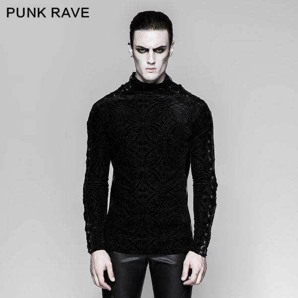 New Punk Rave Rock Gothic Personality Men’s Steampunk Motorcycle Casual Street T-Shirt Gothtopia https://gothtopia.com