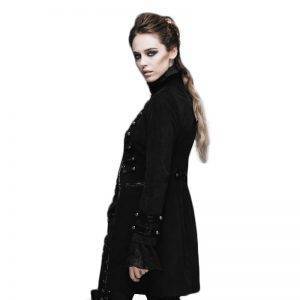 Punk Gothic Women’s Victorian Jacket – Flocking Steampunk Slim Fit Gothtopia https://gothtopia.com