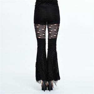 Gothic Flared High Waist Bodycon Long Pants High Quality XS-3XL Gothtopia https://gothtopia.com