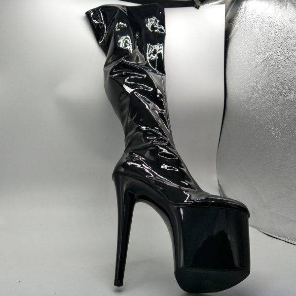 Extreme 20Cm High Heels Over The Knee Boots 10Cm Platforms Thigh Boots Gothtopia https://gothtopia.com