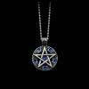 Gothic Pewter Pentagram Pentacle Pagan Pendent Necklace for Men Gothtopia https://gothtopia.com