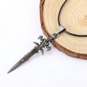 Punk Gothic Frostmourne Sword Metal Pendants Necklace Gothtopia https://gothtopia.com