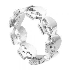 Gothic Ring Skull Biker Zinc Alloy Ring Personalized Punk Silver or Gold – Unisex Gothtopia https://gothtopia.com