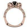 Classic Gothic Skull rings For Women Round Finger Rose Gold or Silver color Crystal CZ Gothtopia https://gothtopia.com