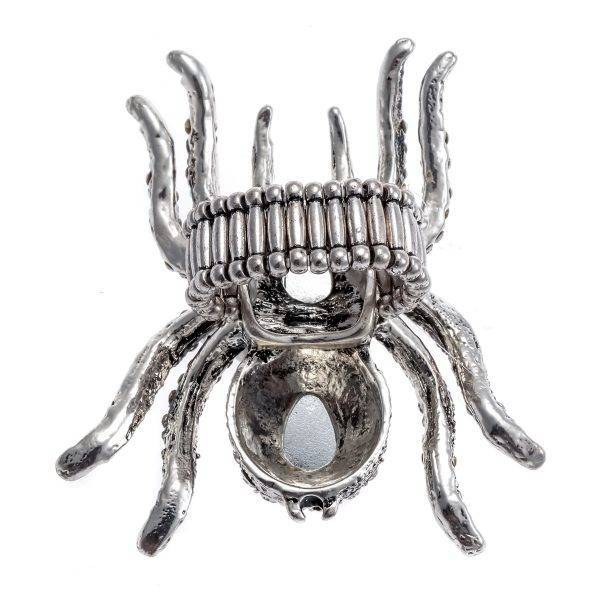 Spider Stretch Ring Scarf Clasp Halloween Gothic Jewelry Gifts Women – 15 Colors Gothtopia https://gothtopia.com