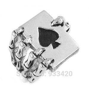 Claw Ace of Spades Poker Ring – Stainless Steel Jewelry Gothic Ring Gothtopia https://gothtopia.com
