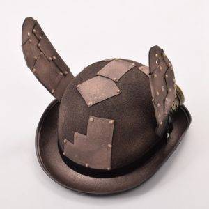 Steam Punk Hat Retro Rabbit Ears Patch Glasses Decoration Top Hat Headwear Gothtopia https://gothtopia.com