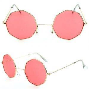 UV400 Women’s Vintage Round Diamond Pink Retro Over-sized Gothic Sunglasses Gothtopia https://gothtopia.com