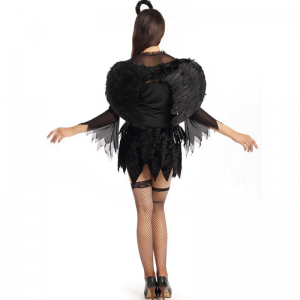 Halloween Black Devil Cosplay Costume ForWomen Vampire White Angel Dress With Wings Adult Sexy Party Witch Costumes Girl Gothtopia https://gothtopia.com