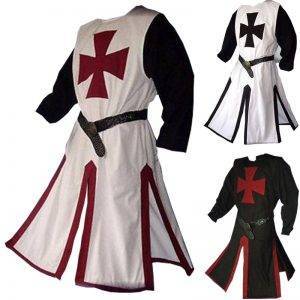Medieval Warriors Knight Templar Crusader Costume For Adult Men – Belted Tunic – M- 4XL Gothtopia https://gothtopia.com