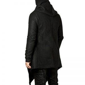 Men’s Gothic Hooded Irregular Red/Black Trench Vintage Cloak S-3XL Gothtopia https://gothtopia.com