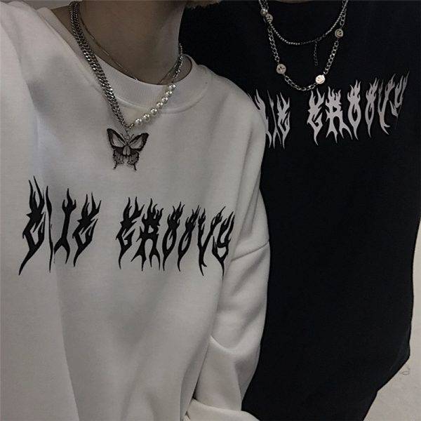 Men’s Women’s Streetwear – Gothic Oversized Black White Hoodies S-3XL Gothtopia https://gothtopia.com