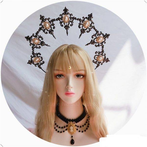 Original Hand Made Cosplay Gothic Lolita Cameo Necklace Gothtopia https://gothtopia.com
