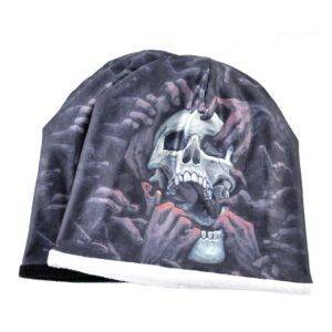 Skullies Beanies Winter Warm Hats Streetwear Skull Pattern Beanies Unisex Gothtopia https://gothtopia.com