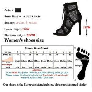 Gothic Sandal Boots Women’s High Heels Pumps Sexy Hollow Out Mesh Lace-Up Cross-tied Boots Gothtopia https://gothtopia.com