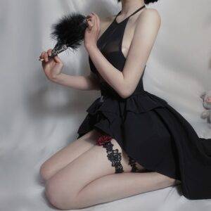Sexy Gothic Lolita Cosplay Costumes Dovetail Skirt For Women Lingerie/Sleepwear Gothtopia https://gothtopia.com