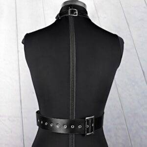 Adjustable Gothic PU Leather Harness Sexy Body Bondage Belt For Women Gothtopia https://gothtopia.com
