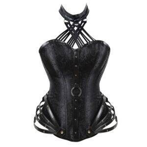 Elegant Luxury Gothic Corset Sexy Steampunk Lingerie Leather Bustiers – Black or Red – S-2XL Gothtopia https://gothtopia.com