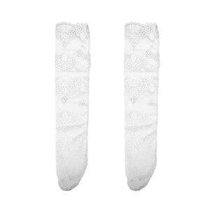 Summer Lace Floral Hollow Fishnet Short Slim Socks Ruffle Sheer Mesh Socks Gothtopia https://gothtopia.com