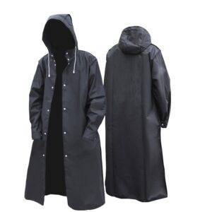 Black Fashion Adult Waterproof Hooded Long Raincoat – Unisex Gothtopia https://gothtopia.com