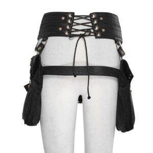 Designer Women’s Steampunk Leather Backpack – PU Leather Backpacks Shoulder Waist Gothic Daypack Gothtopia https://gothtopia.com