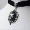 Elegant Handmade Gothic Cross Velvet Choker – Punk Necklace Gothtopia https://gothtopia.com