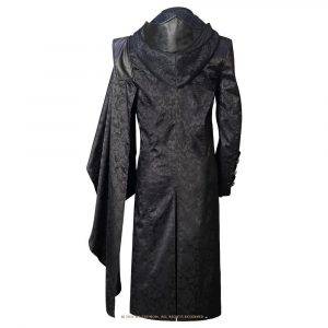 Men’s Gothic Leather Hooded Medieval Renaissance Trench Coat Gothtopia https://gothtopia.com