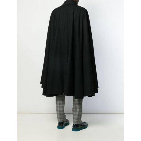 Gothic Wide Lapel Loose Cardigan Cloak Wool Jacket Long Coat M-4XL Gothtopia https://gothtopia.com