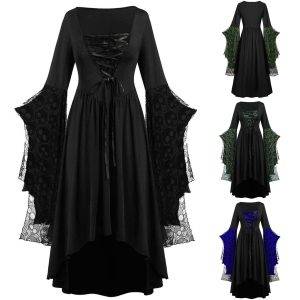 Gothic Lolita Black Dress Vintage Women Long Sleeves A-line Mesh Sheer Cosplay Costumes 90s Egirl Nightclub Party Dresses Gothtopia https://gothtopia.com