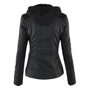 2021 New Women Autumn jacket Winter Faux Leather Jackets women Coats Lady Black PU Zipper Motorcycle jakcet gothic Gothtopia https://gothtopia.com
