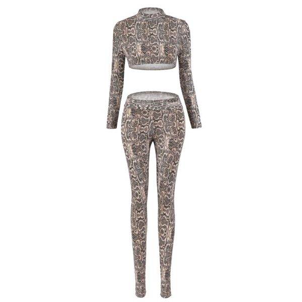 Sets Womens Outfits GYM Leopard Print Push Up Hip Sexy Tight Pencil Pants Sexy Legging Leopard Crop Top Women 2020 Two Piece Set Gothtopia https://gothtopia.com