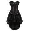 Sexy Vintage Burlesque Lace Up Corset Top And Ruffle Skirt Set Gothic Gowns Corset Dress S-6XL Gothtopia https://gothtopia.com