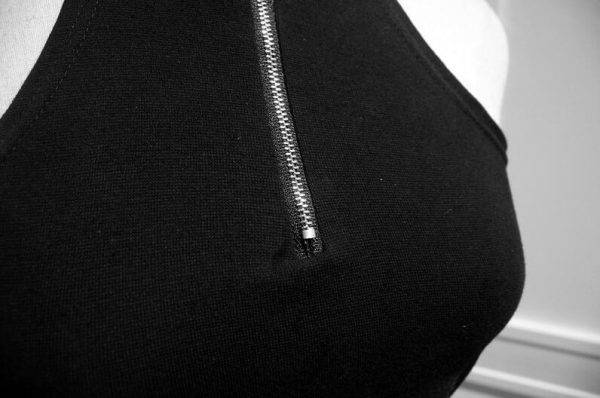 Japanese Harajuku Wind Spring and Summer High-collar Zipper Short Dark Hard Girl Ring Design vest Small Suspender girls TBM-T3 Gothtopia https://gothtopia.com