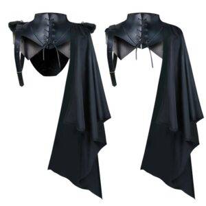 Unisex Dress Up Costume Vampire Cloak Halloween Party Medieval Retro Hooded Shawl Gothtopia https://gothtopia.com