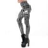 Gothic 3D Skeleton Stripe Pattern Women’s Soft Flexible High Waist Sexy Leggings Gothtopia https://gothtopia.com
