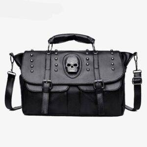 Punk Rivet Skull Crossbody Gothic Pu Leather Personality Shoulder Bag Purses Gothtopia https://gothtopia.com